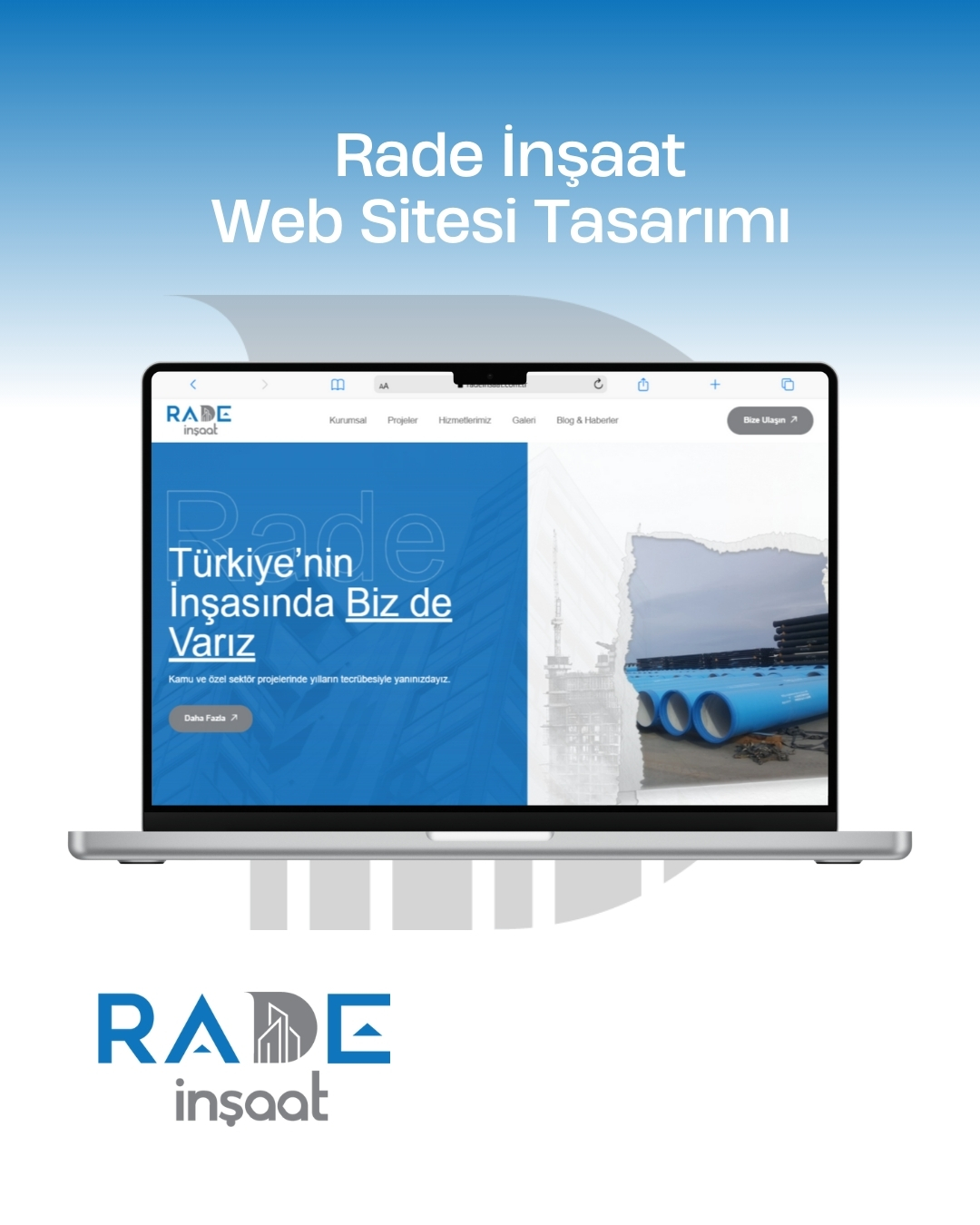 Rade İnşaat Kurumsal Site