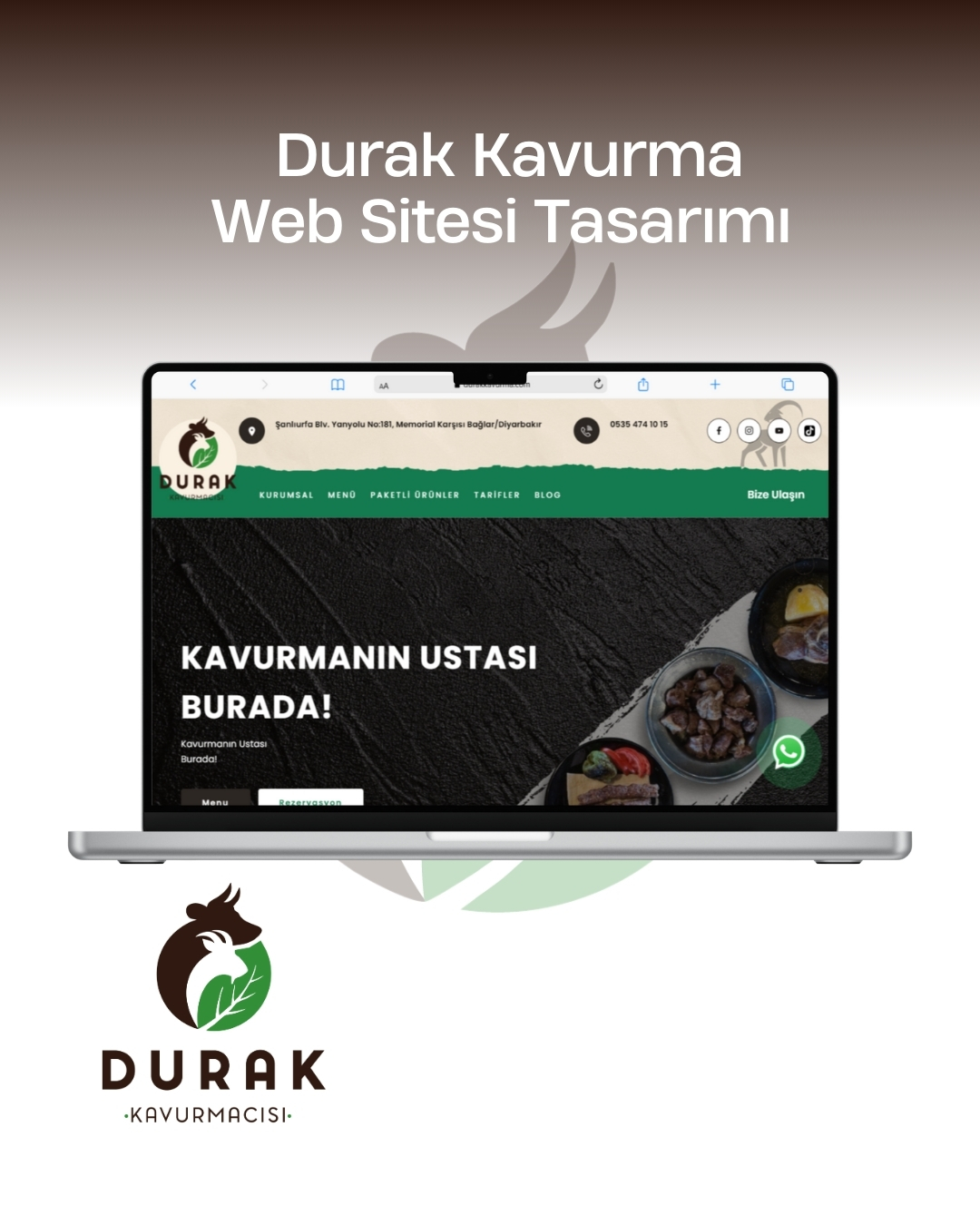 Durak Kavurma Restoran Kurumsal Site